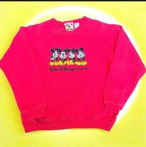Vintage Mickey, Inc. Kids Red Fleece Crewneck Sweatshirt